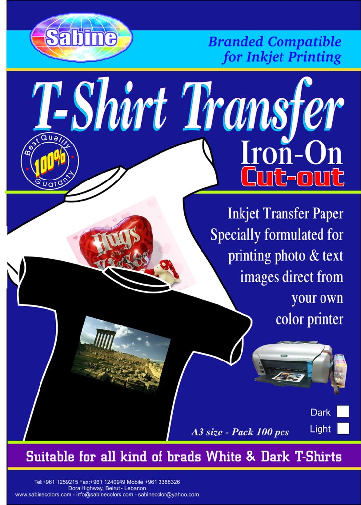 Inkjet Transfer Papers | Sabine Colors Lebanon